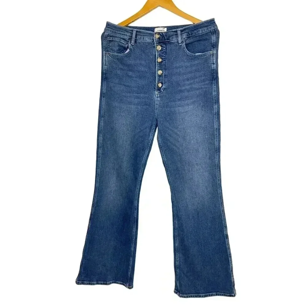 Boyish The Ricky High Rise Flare Jeans size 32 in Love Jones Wash - Picture 3 of 13